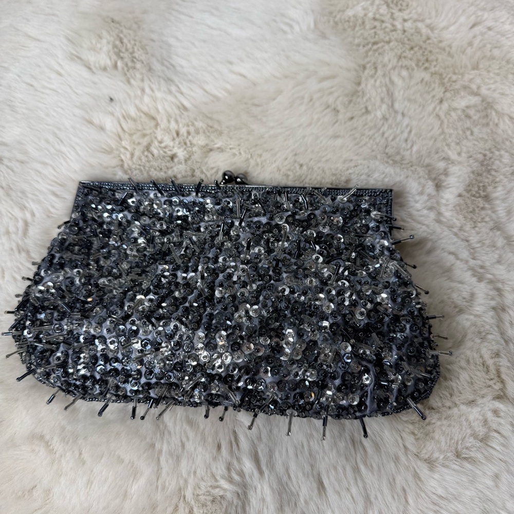 Lancôme Sequin Clutch Bag‎ - Silver